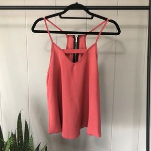 UNZIPS KEYHOLE RUST TUNIC TANK